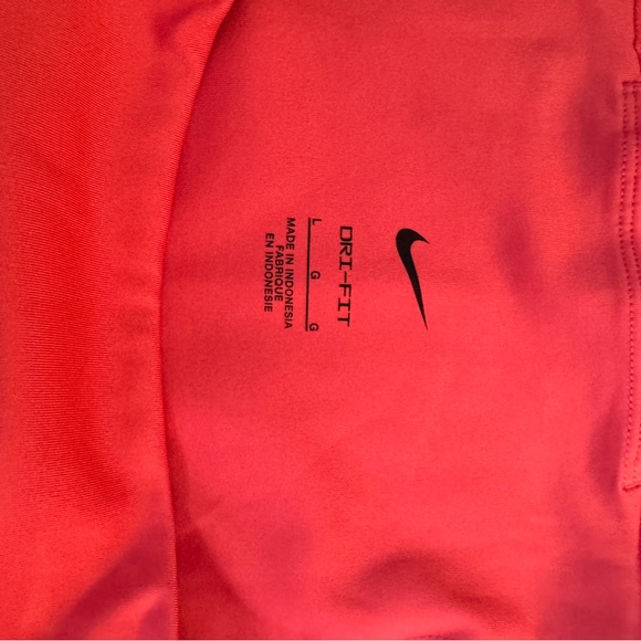Nike Dri-FIT One Women's Large Pink/Red High-Waisted 7-Inch Biker Shorts - Picture 7 of 10